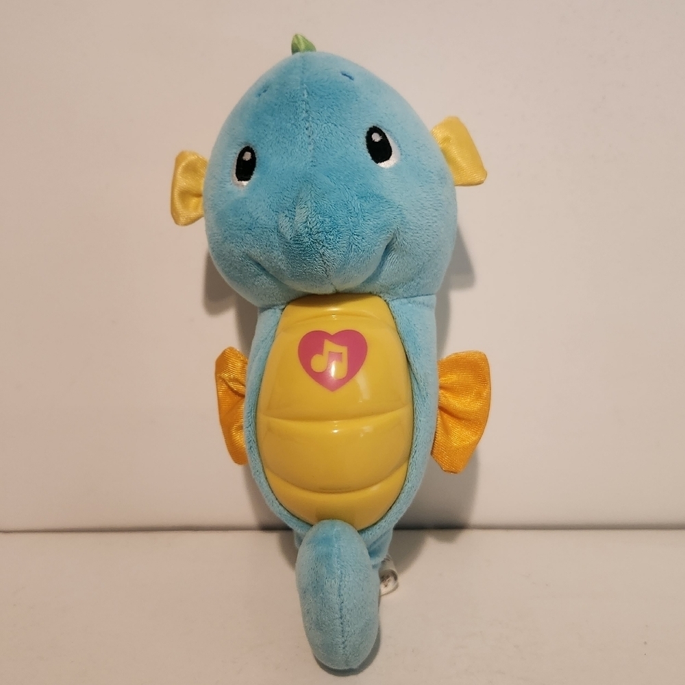 10” Fisher Price Soothe and Glow Seahorse Baby Lullaby Plush Stuffed Ani…